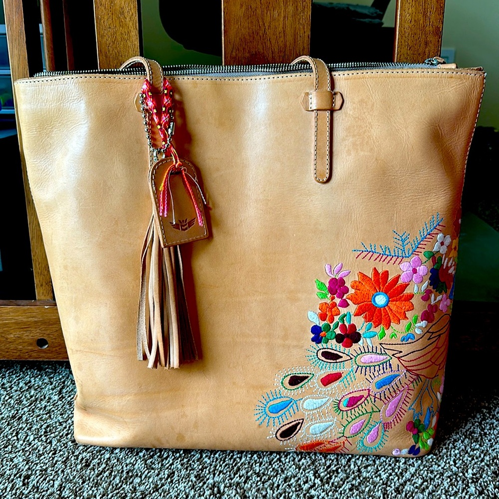 Consuela Natural Leather Tote
